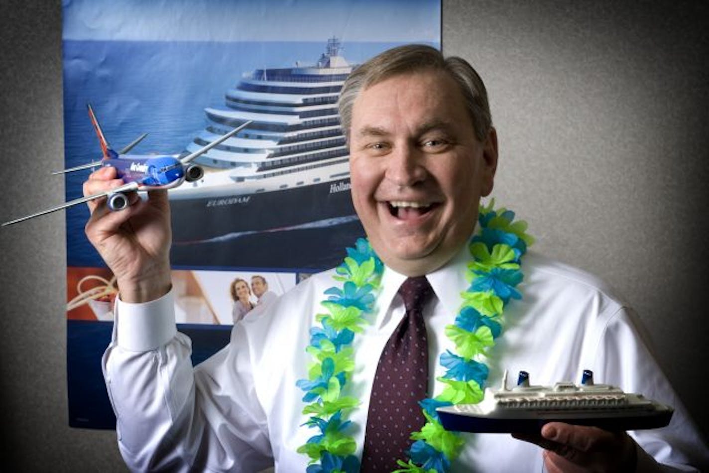 Stan Gadek, president and CEO, Sun Country Airlines. Sun Country has created Sun Country Vacations, expanding into cruise line vacations and taking over business from the defunct Hobbit Travel.