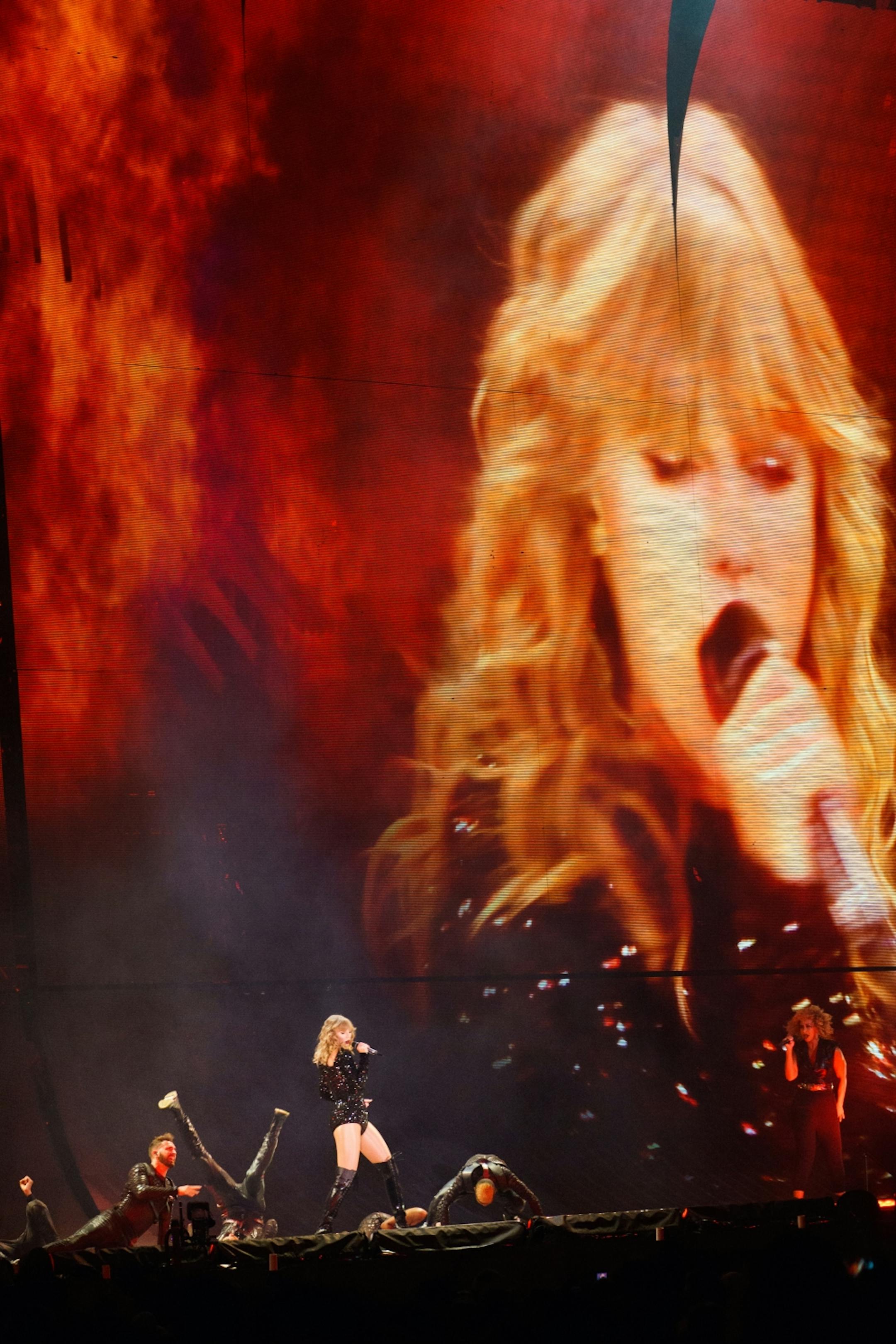 Taylor Swift performed at TCF Bank Stadium Friday evening.