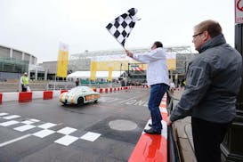 St. Thomas Academy students participated in the Shell Eco-Marathon Drivers' World Championship in London in May 2017. The team took first place.