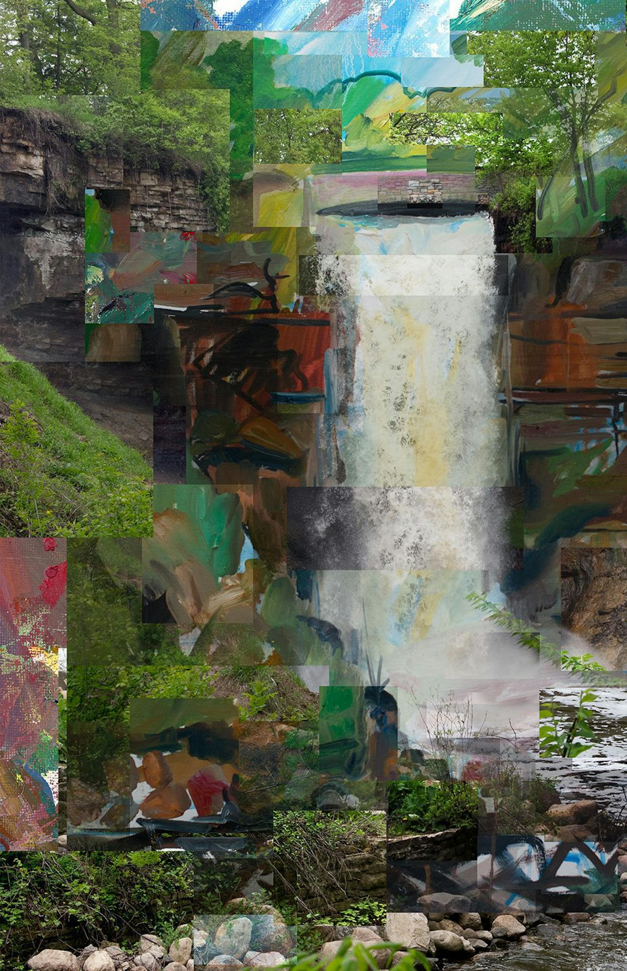 Mixed media artwork by Lonnie Broden from the Loring Park Art Festival, Aug. 8-9. Provided.