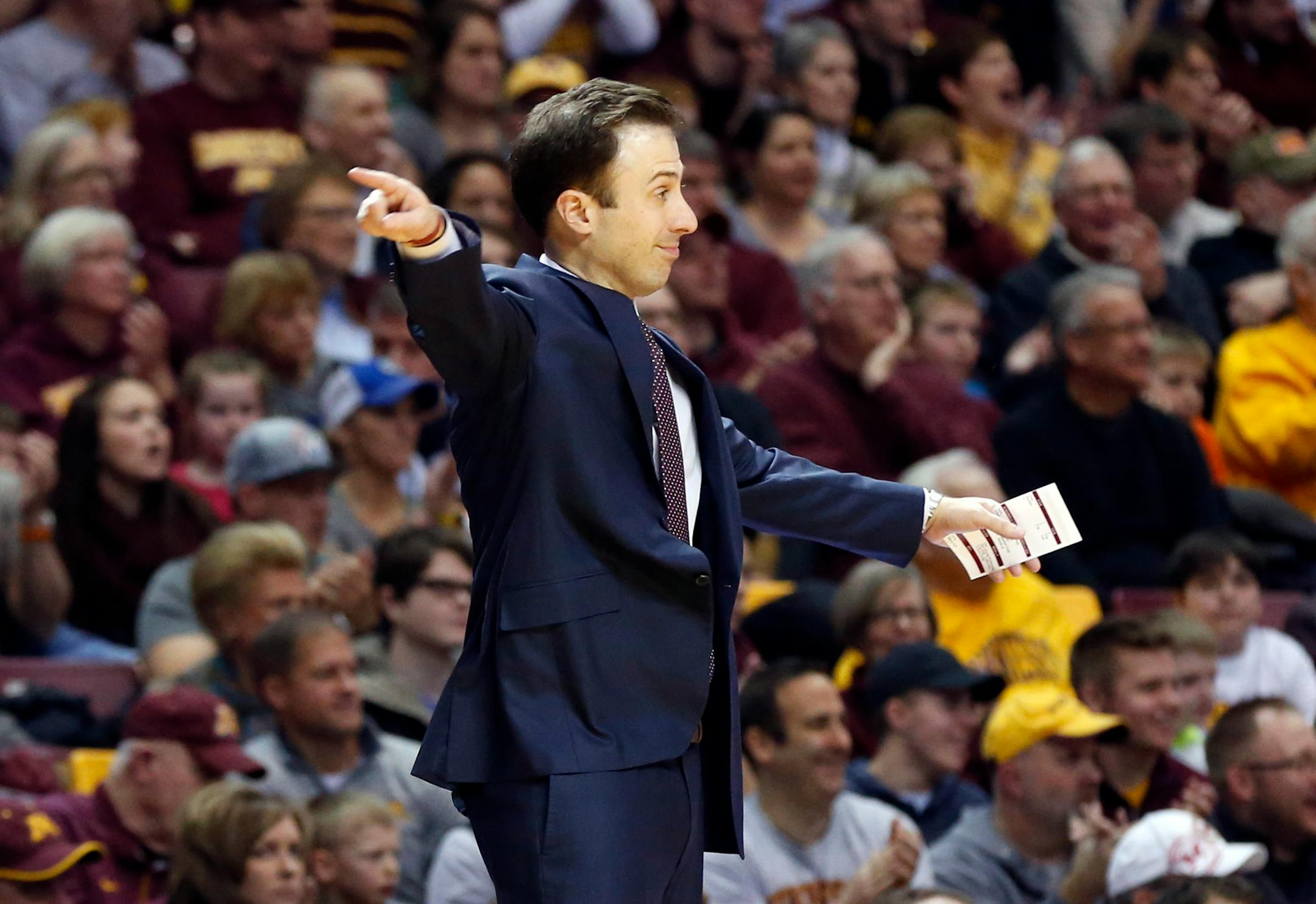 Minnesota head coach Richard Pitino