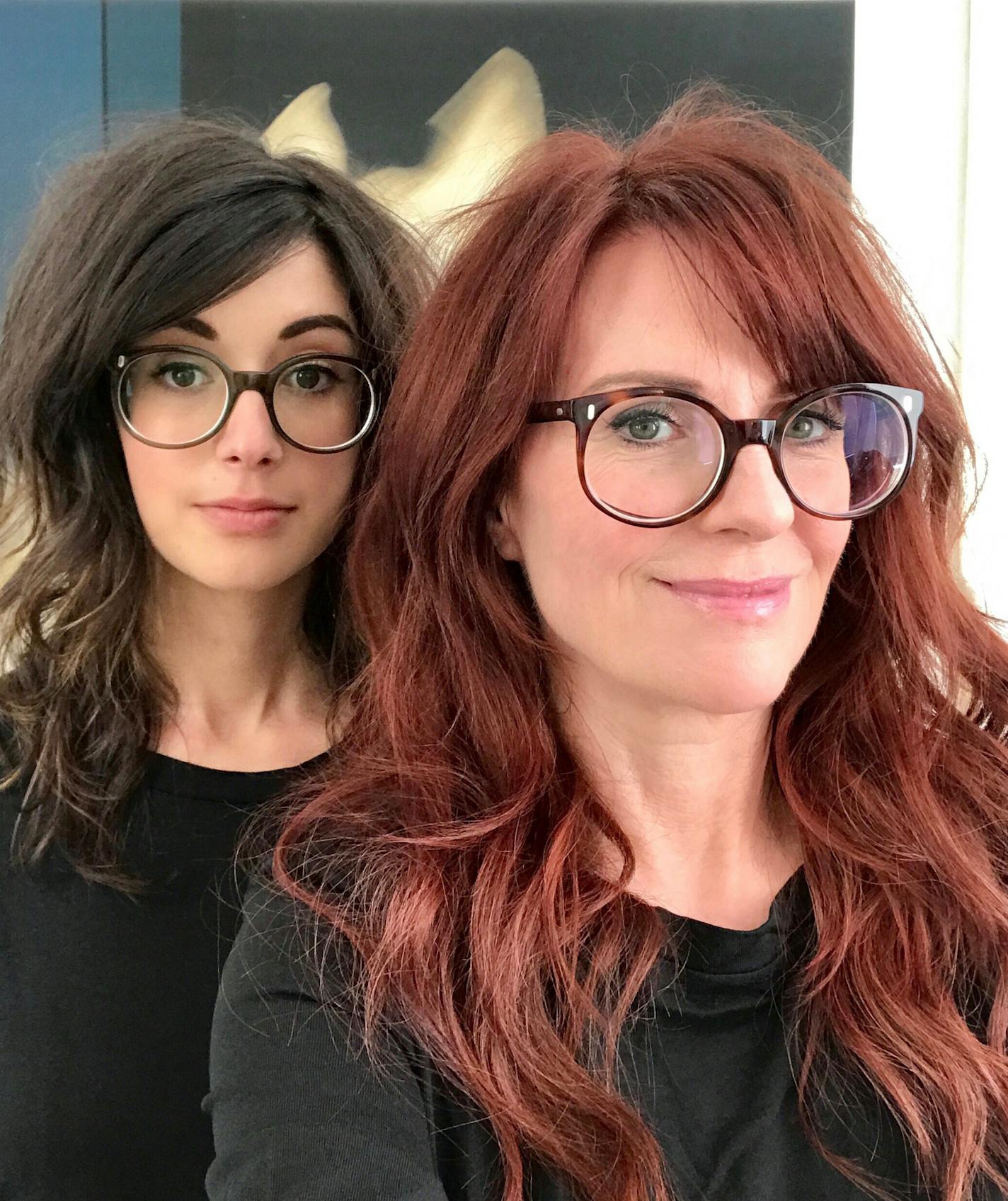 Stephanie Hunt and Megan Mullally