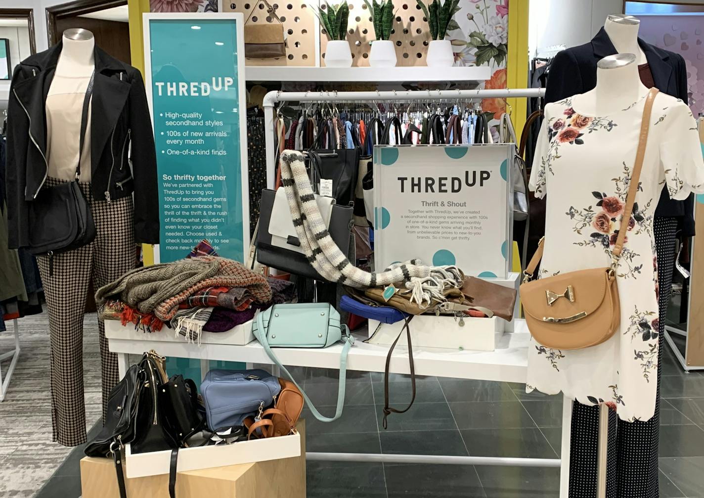 In August, Macy's announced a pilot program to set aside sections inside a few dozen of their stores for used merchandise sold by ThredUp. One of the locations was Mall of America. (Kavita Kumar/Star Tribune)