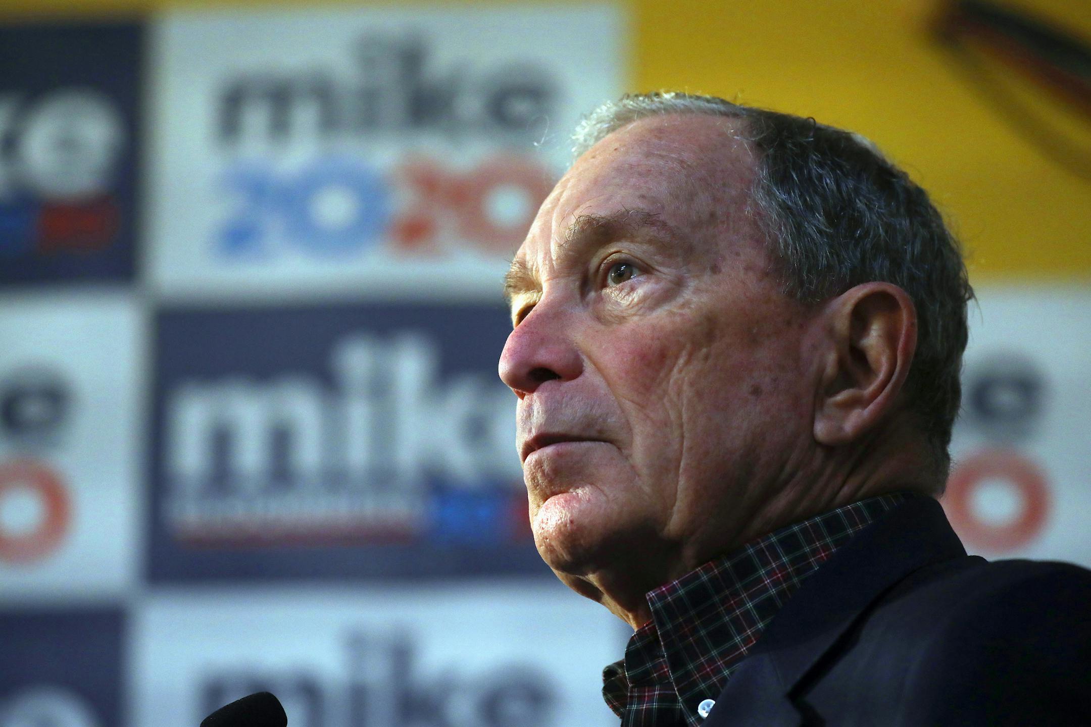 FILE -- Michael Bloomberg, the billionaire former mayor of New York and a Democratic candidate for president, campaigns in Oakland, Calif., on Jan. 17, 2020. There&#x2019;s no question that it&#x2019;s going to get really nasty as these two oligarchs go at it, now that nastiest place ever, the internet, has become the foreground of political campaigning, writes Maureen Dowd. (Jim Wilson/The New York Times)