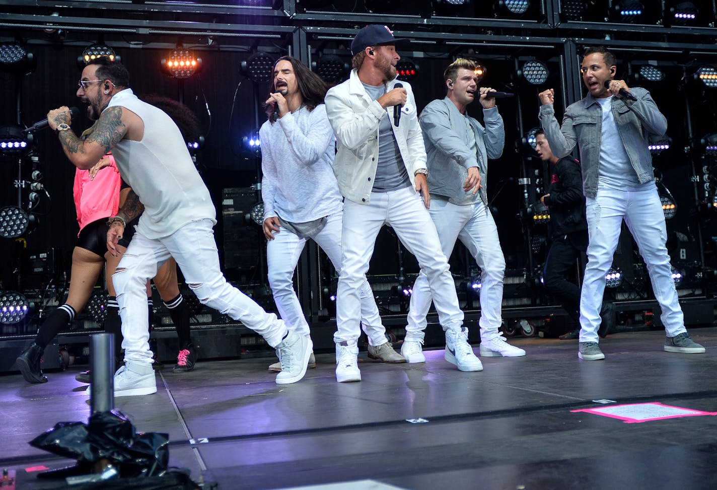 The Backstreet Boys performed Saturday, July 29, 2017 at Target Field in Minneapolis, Minn. ] AARON LAVINSKY &#xef; aaron.lavinsky@startribune.com The Backstreet Boys performed Saturday, July 29, 2017 at Target Field in Minneapolis, Minn.