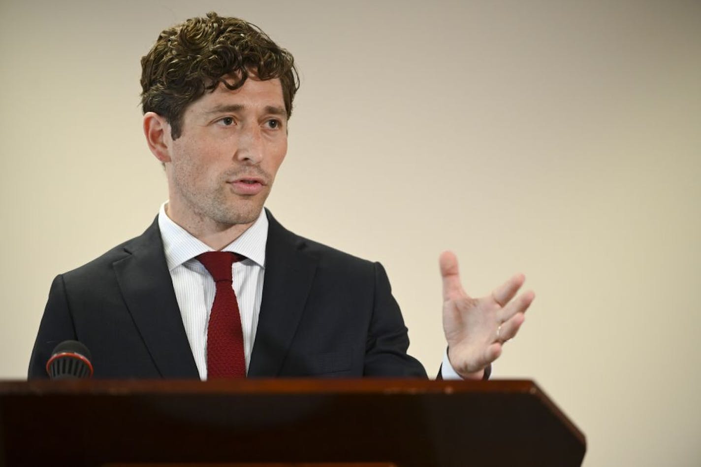 Minneapolis Mayor Jacob Frey was joined by Minneapolis police chief Medaria Arradondo and mayors from around the metro Thursday as they called for new legislation to overhaul the arbitration process that critics say too often allows officers accused of "egregious" misconduct to get their jobs back.