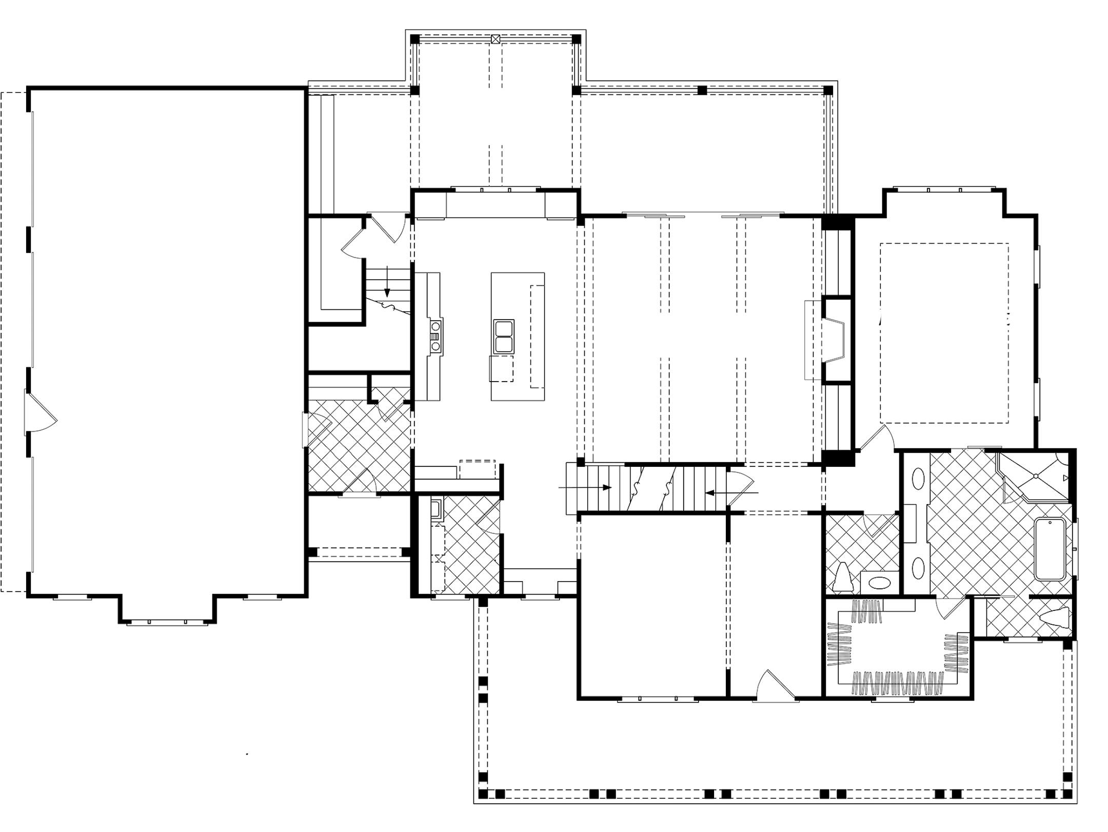 Home plan: Handsome low country-style home exudes southern comfort.