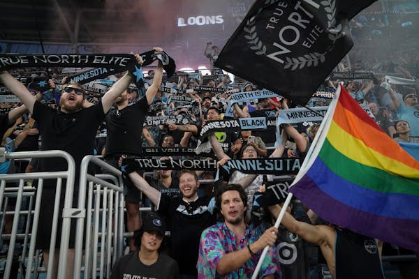 A sold-out crowd at Allianz Field sang Wonderwall after the Loons defeated Austin FC earlier this season.