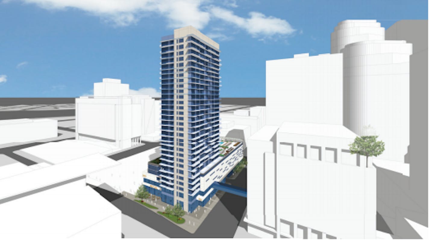 360 Nicollet Project renderings (source: Opus Group, City of Minneapolis)