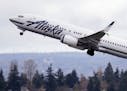 In this photo taken March 24, 2015, an Alaska Airlines jet takes off at Seattle-Tacoma International Airport in SeaTac, Wash. The Obama administration