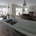 Parade of Homes- Kitchen/Living room at a modern farmhouse in Excelsior thats sustainable and designed by architects Maureen Bellows and Barry Pettit.