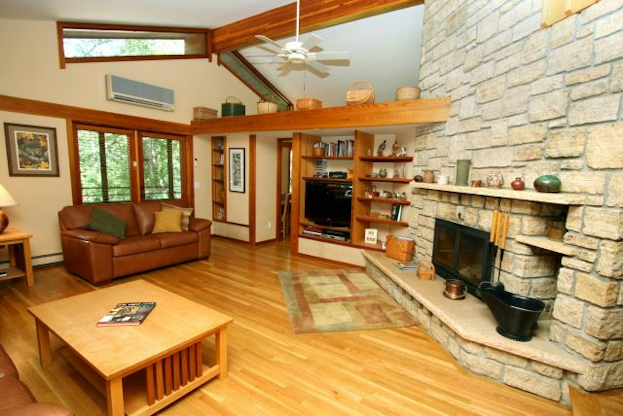 1992 Innver Grove Heights house - living room fireplace