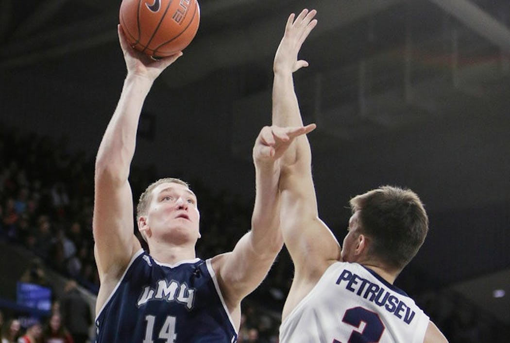 A 7-3 Swede, Mattias Markusson sat out this past season at Loyola Marymount but is being courted by the Gophers.
