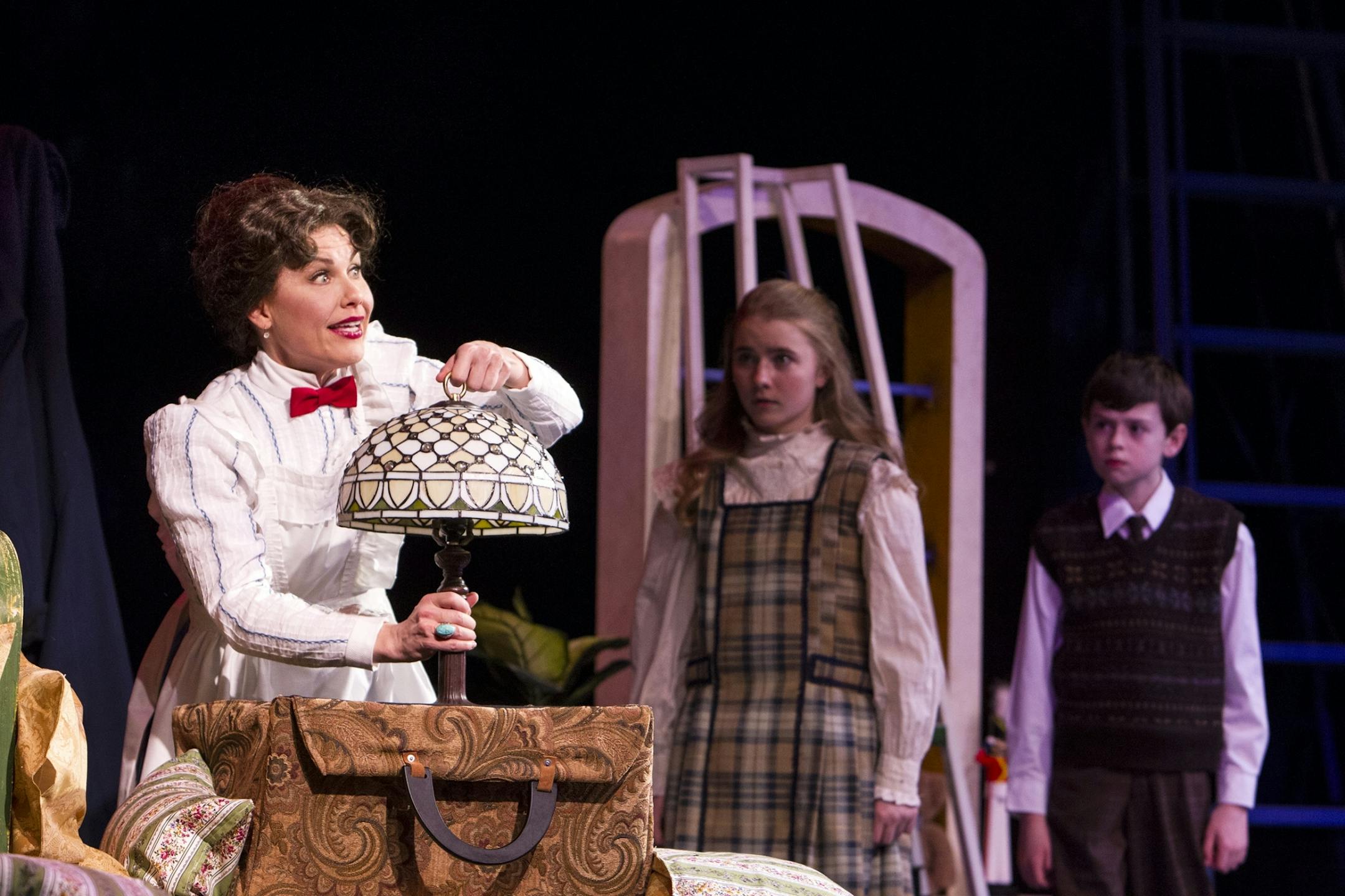 Ann Michels portrays the title character in "Mary Poppins" during dress rehearsal at Chanhassen Dinner Theatres February 26, 2015.