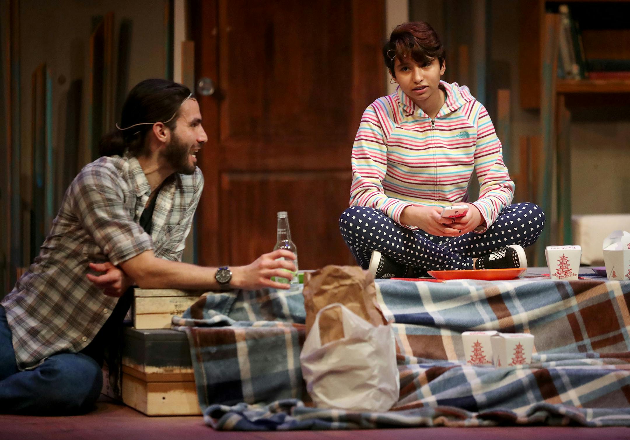 Michael Hanna and Azoralla Caballero in "Mermaid Hour: ReMixed" at Mixed Blood.