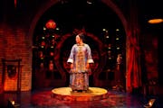 Katie Bradley plays Afong Moy, the first Chinese woman in America, in Lloyd Suh’s “The Chinese Lady” at Open Eye Theatre.