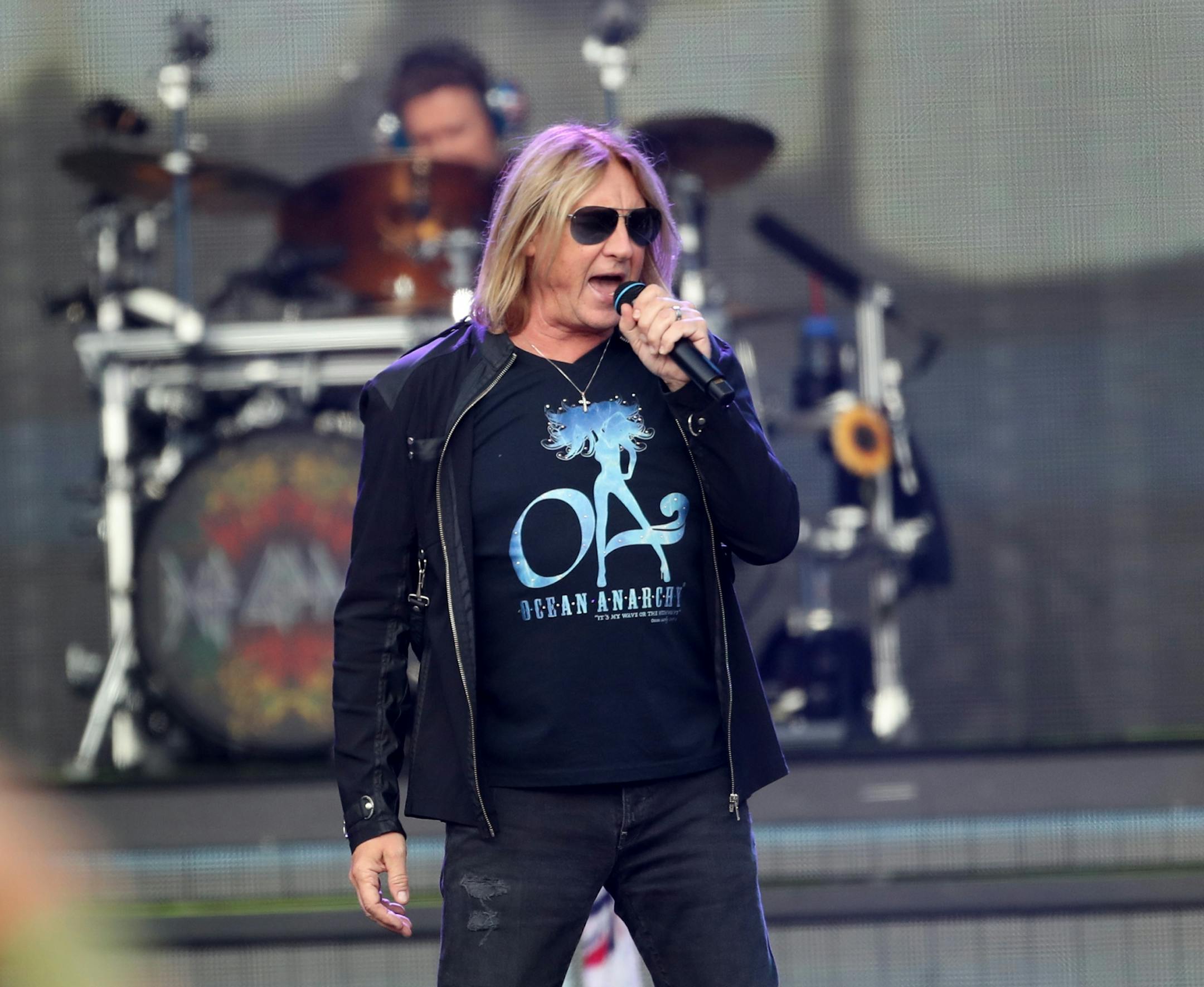 Def Leppard, including Joe Elliot, lead vocals, performed Friday, July 27, 2018, at Target Field in Minneapolis, MN.