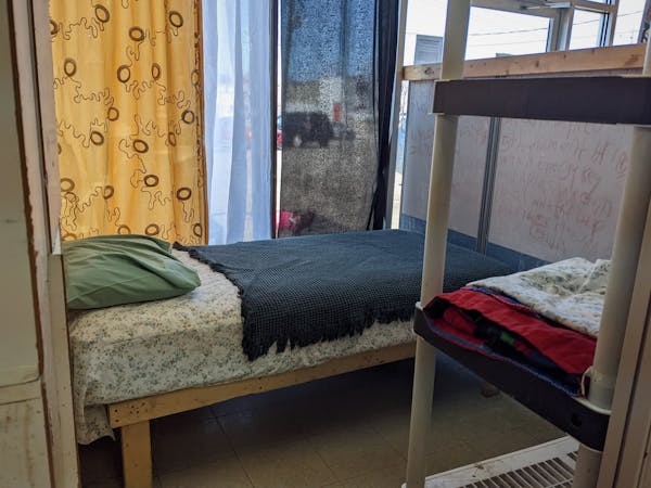 The director of the low-barrier Lincoln Center shelter in St. Cloud plans to build lockable sleeping units, which would replace beds divided by donate
