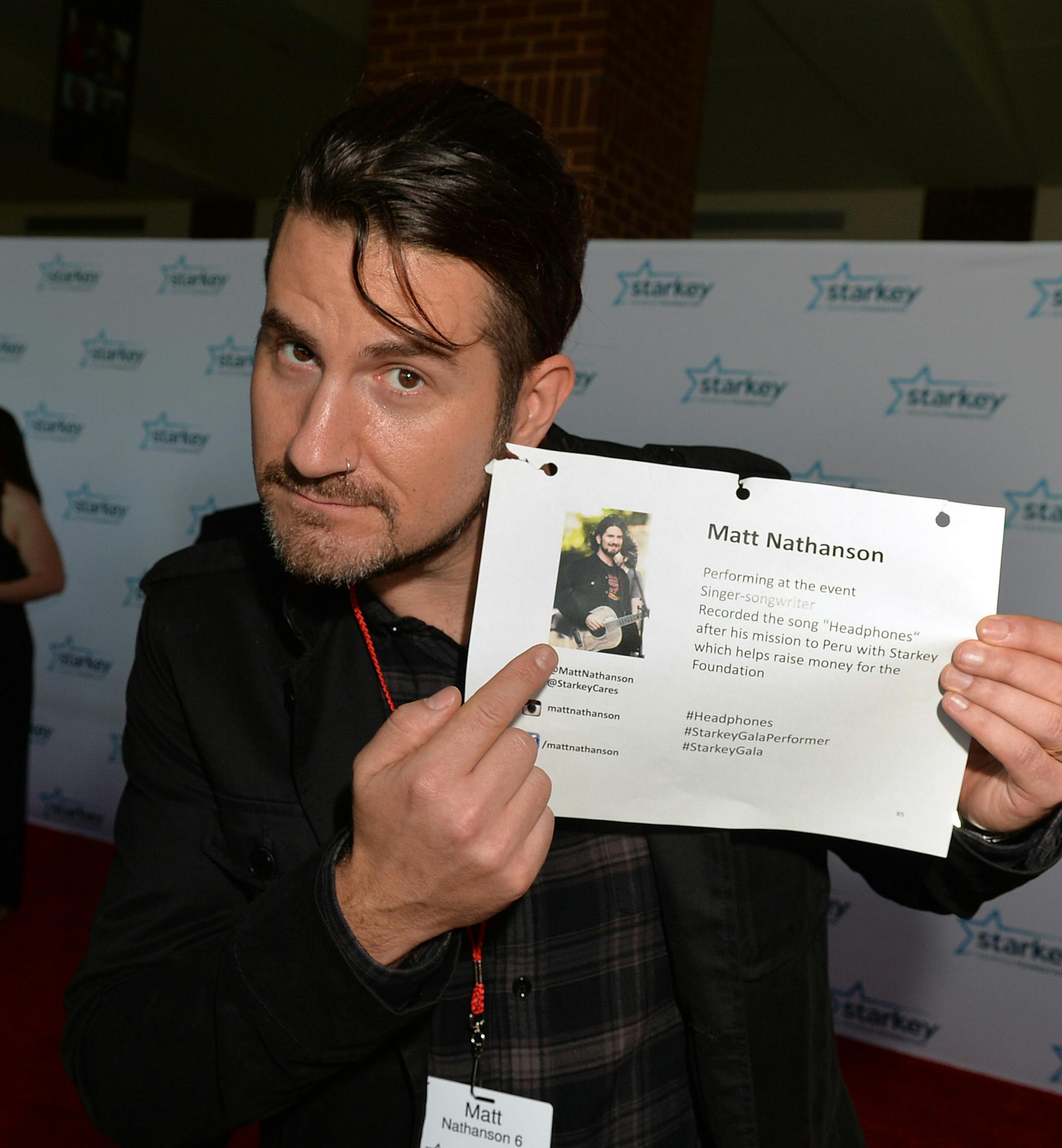 Singer and gala performer, Matt Nathanson. ] (SPECIAL TO THE STAR TRIBUNE/BRE McGEE) **Matt Nathanson