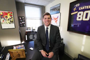 Minnesota native Kevin McLaughlin sits in his office on Capitol Hill after presiding over the Senate Republican's campaign arm in the last cycle.