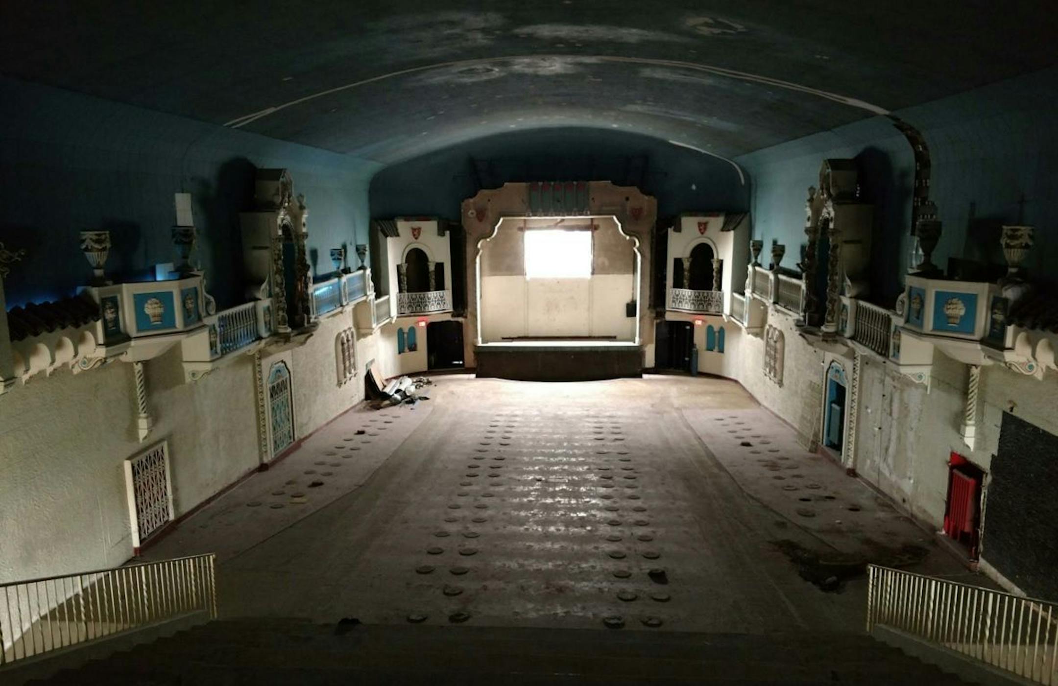 The Suburban World Theater is known for its atmospheric auditorium which makes it feel like viewers were watching films outside.
Courtesy DJR Architecture