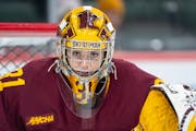 Gophers junior goaltender Skylar Vetter The junior is 3-0 with two shutouts this season and has allowed only one goal on 59 shots.