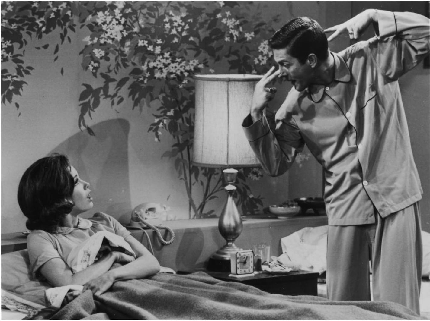 Mary Tyler Moore and Dick Van Dyke as Laura and Rob Petrie in "The Dick Van Dyke Show."