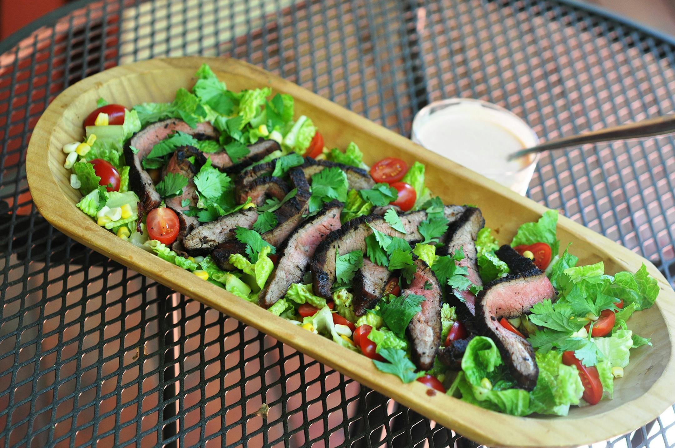 Photo by Meredith Deeds, Special to the Star Tribune Cowboy Steak Salad for Healthy Family.