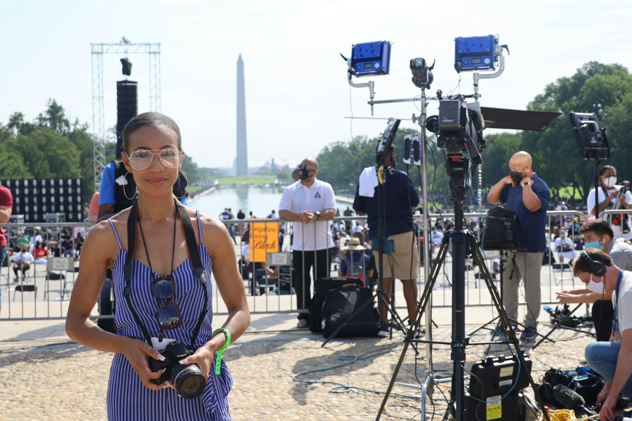 Brittany Wright at the March on Washington 2020.