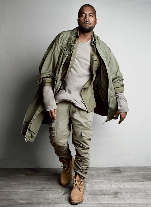 Kanye West from “Hunks & Heroes” by Jim Moore
Photo by Patrick Demarchelier
