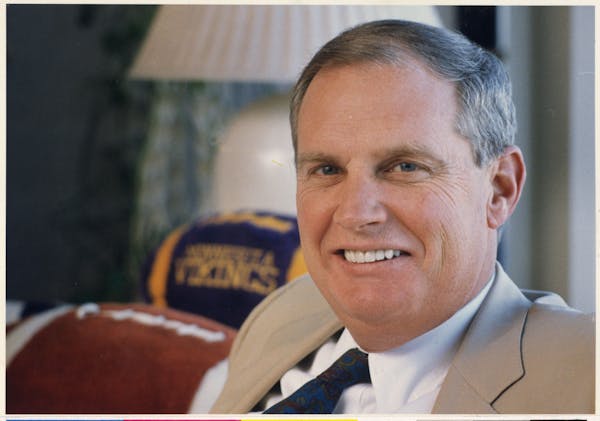 Mike Lynn is pictured in 1988 when he was general manager of the Vikings.