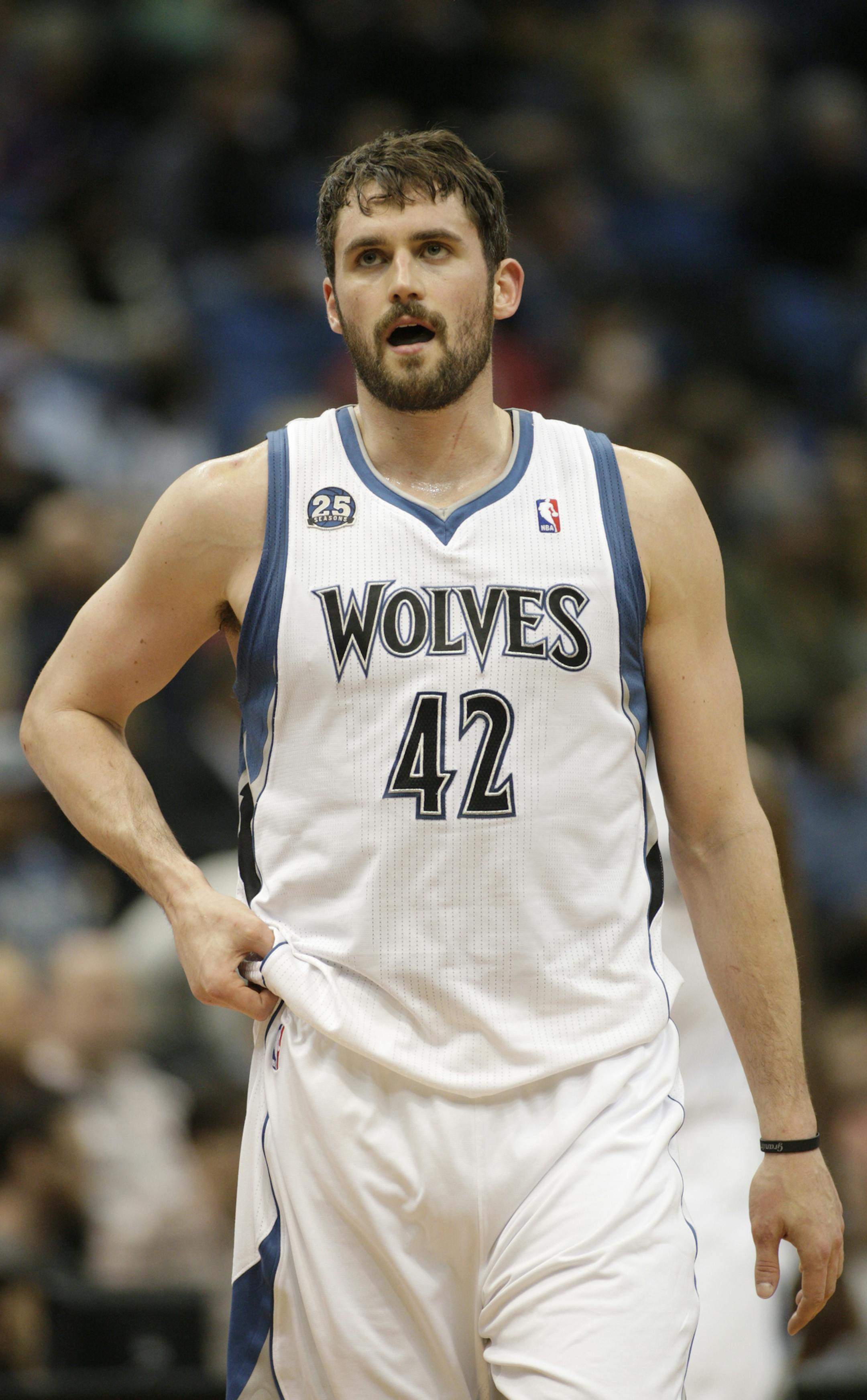 Trading star Kevin Love, left, might turn into something great (acquiring top young talent) for the Wolves.