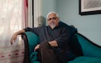 Author Amitav Ghosh at his home in Brooklyn, Aug. 22, 2019. His 12th book, "Gun Island," is about a rare book dealer drawn into a globe-spanning adven