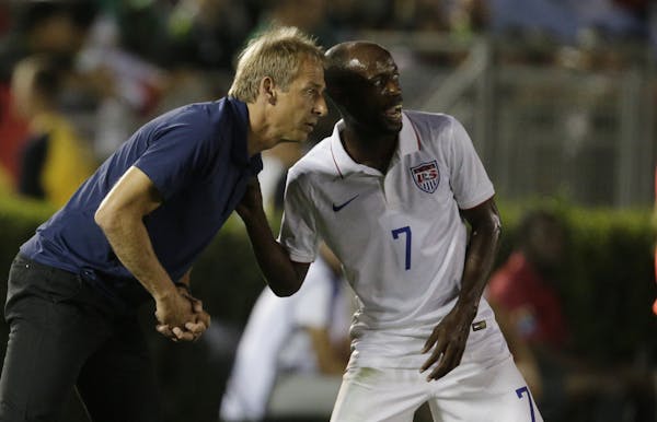 U.S. national team coach Jurgen Klinsmann &#x2014; under attack from his own players &#x2014; talked with DaMarcus Beasley.