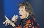FILE - In this Oct. 22, 2017 file photo, Mick Jagger of the Rolling Stones performs during the concert of their 'No Filter' Europe Tour 2017 at U Aren