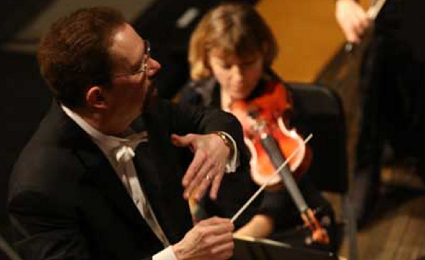 Conductor William Schrickel of Metropolitan Symphony Orchestra.