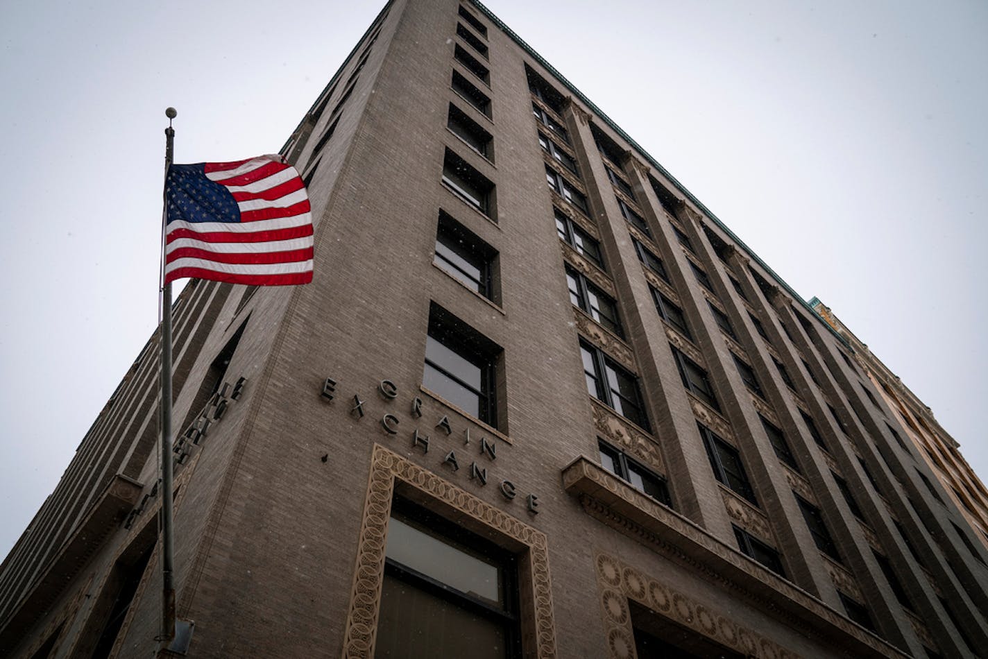 The Grain Exchange building in downtown Minneapolis.