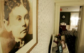 A photograph of Lizzie Borden appears in the Lizzie Borden Bed and Breakfast, in Fall River, Mass. The owner of the site of the 1892 double murder has