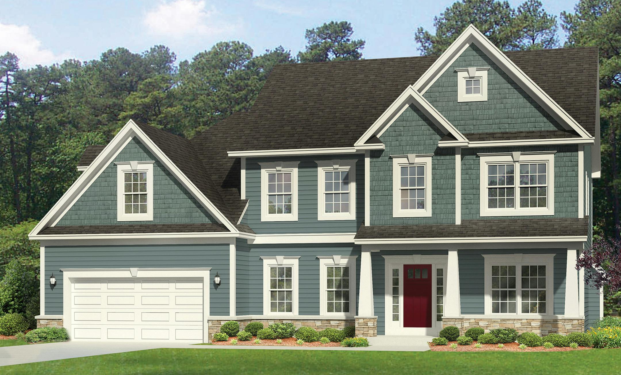 Bright and open Colonial home plan for Aug. 9. 2015