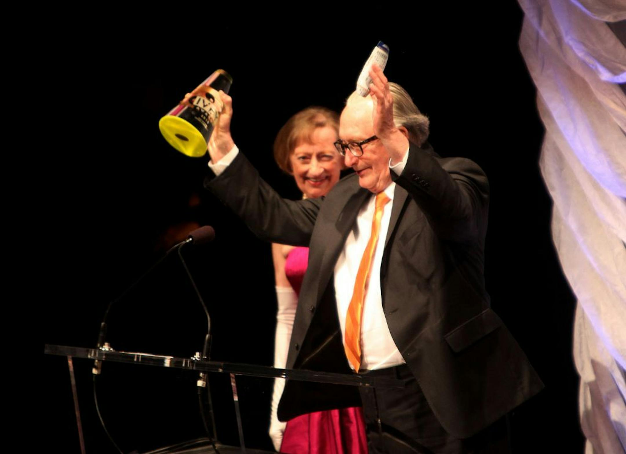 Jungle Theater artistic director Bain Boehlke accepted the lifetime achievement award at the 2011 Ivey Awards at the Historic State Theatre in Minneapolis, Minn., Monday, September 19, 2011.
