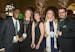 Justin Grady, Sarah Nielsen, Jeani Gephart, Alexa and Sean Skinner attend A Green Tie Affair.