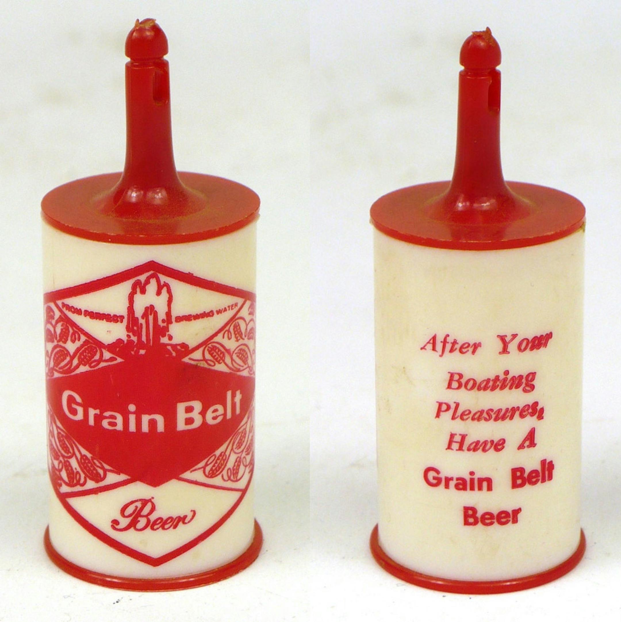 Beer companies like Minneapolis's own Grain Belt recognized that anglers represented a perfect market for their suds. What better way to tempt a thirsty fisher than giving away free beer bobbers?