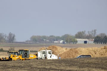 A site where euthanized hogs are disposed of in Nobles County.