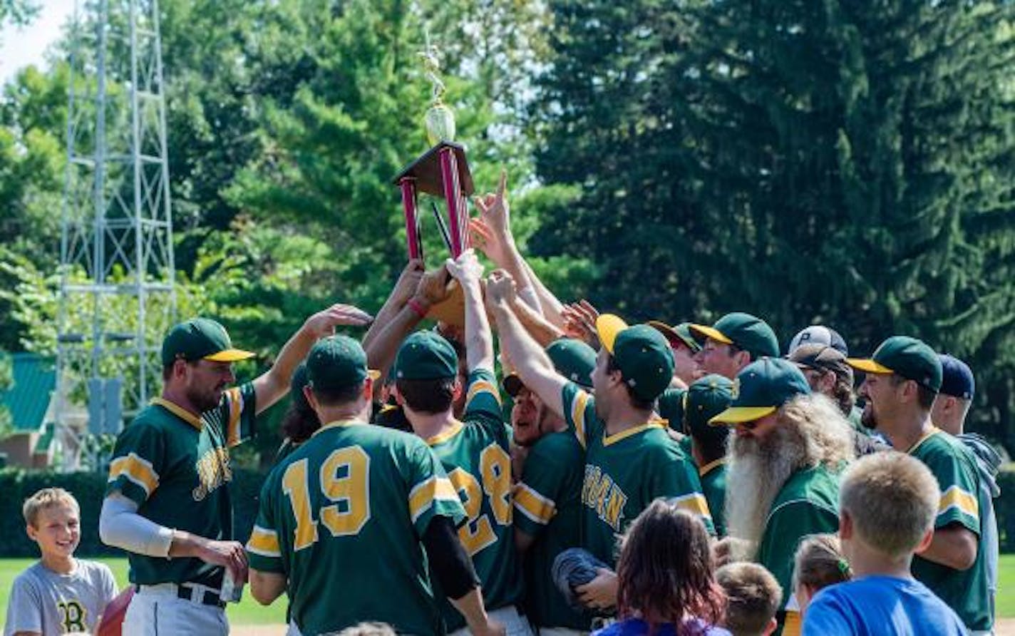 Jordan celebrated its Class C state title after beating Hutchinson 4-2 on Monday afternoon.