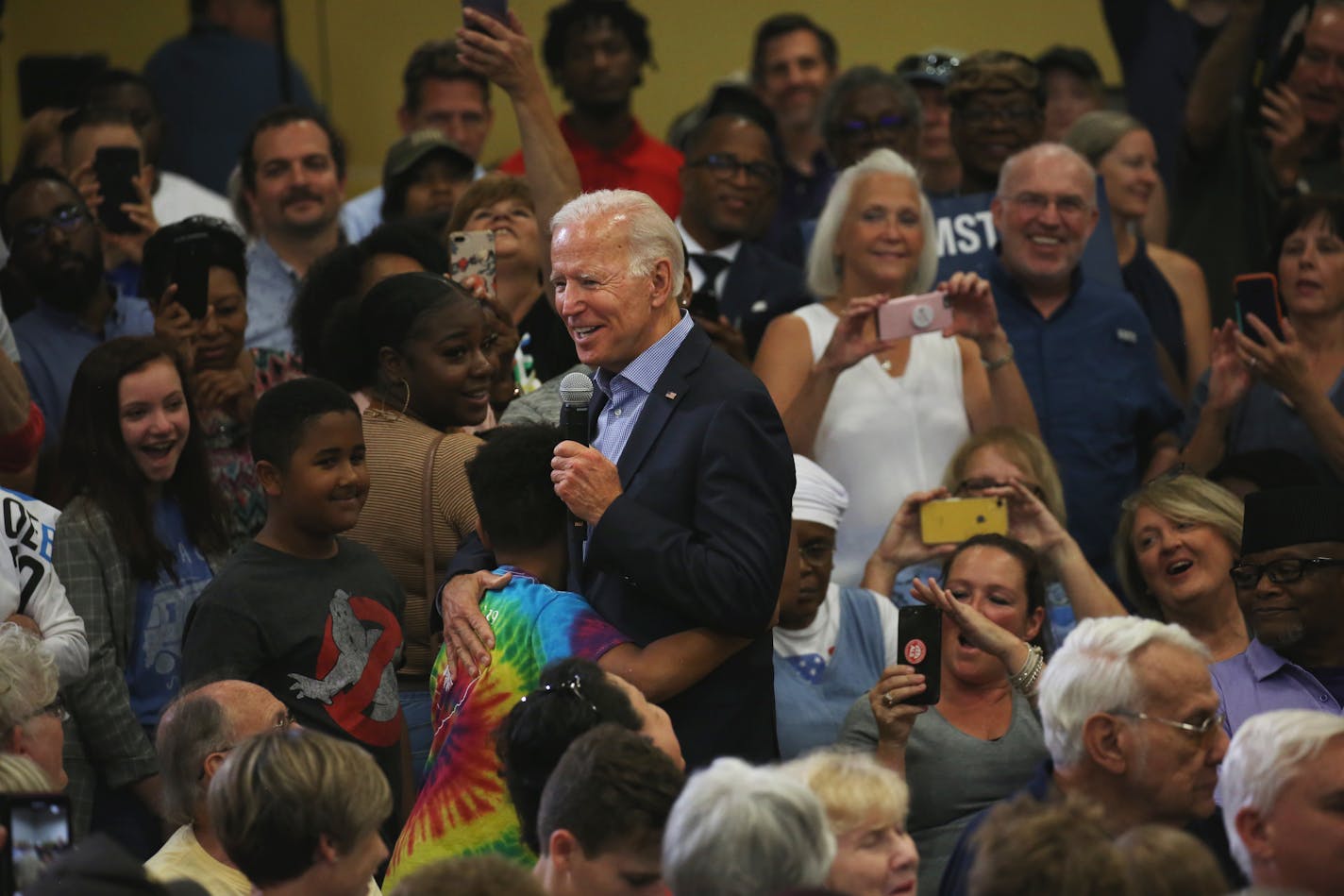 Former Vice President Joe Biden campaigns at Clinton College in Rock Hill, S.C., Aug. 29, 2019. Biden, whose habit of verbal missteps on the 2020 campaign trail has concerned some Democrats, is again facing scrutiny following a new report that says he misstated multiple details in a war story he told on the campaign trail last week.