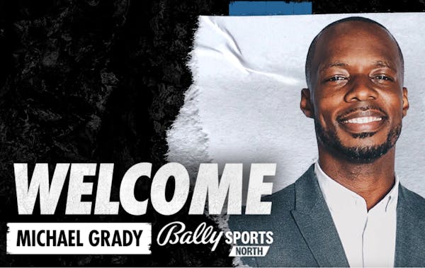 New Wolves play-by-play voice Michael Grady was hired in August.
