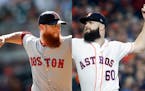 The Twins are interested in signing closer Craig Kimbrel, left, and starter Dallas Keuchel, moves that would fortify the pitching staff of a club that