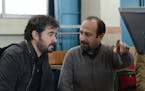 Shahab Hosseini and director Asghar Farhadi on the set of "The Salesman."
credit: Cohen Media Group