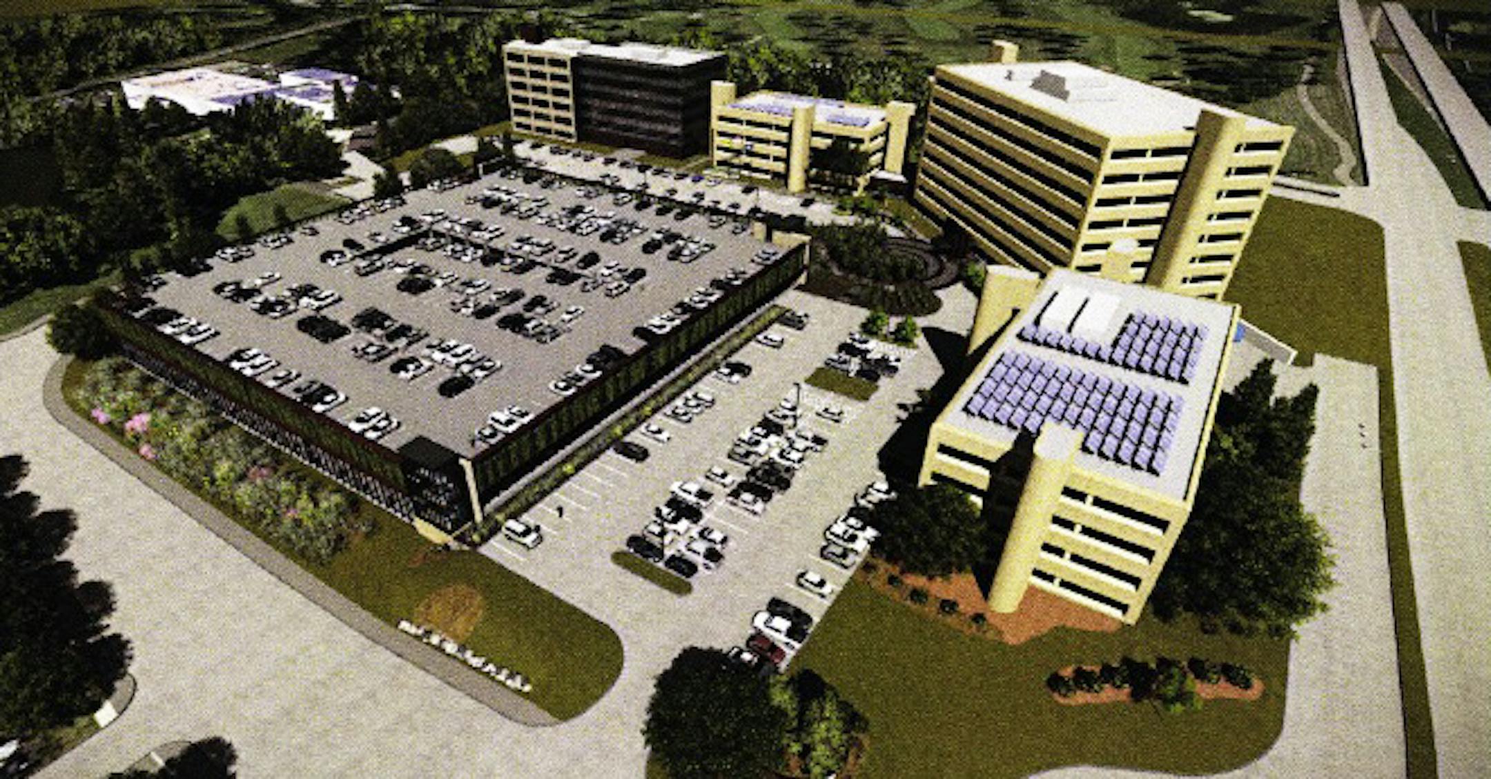 Rendering of Mortenson's new headquarter