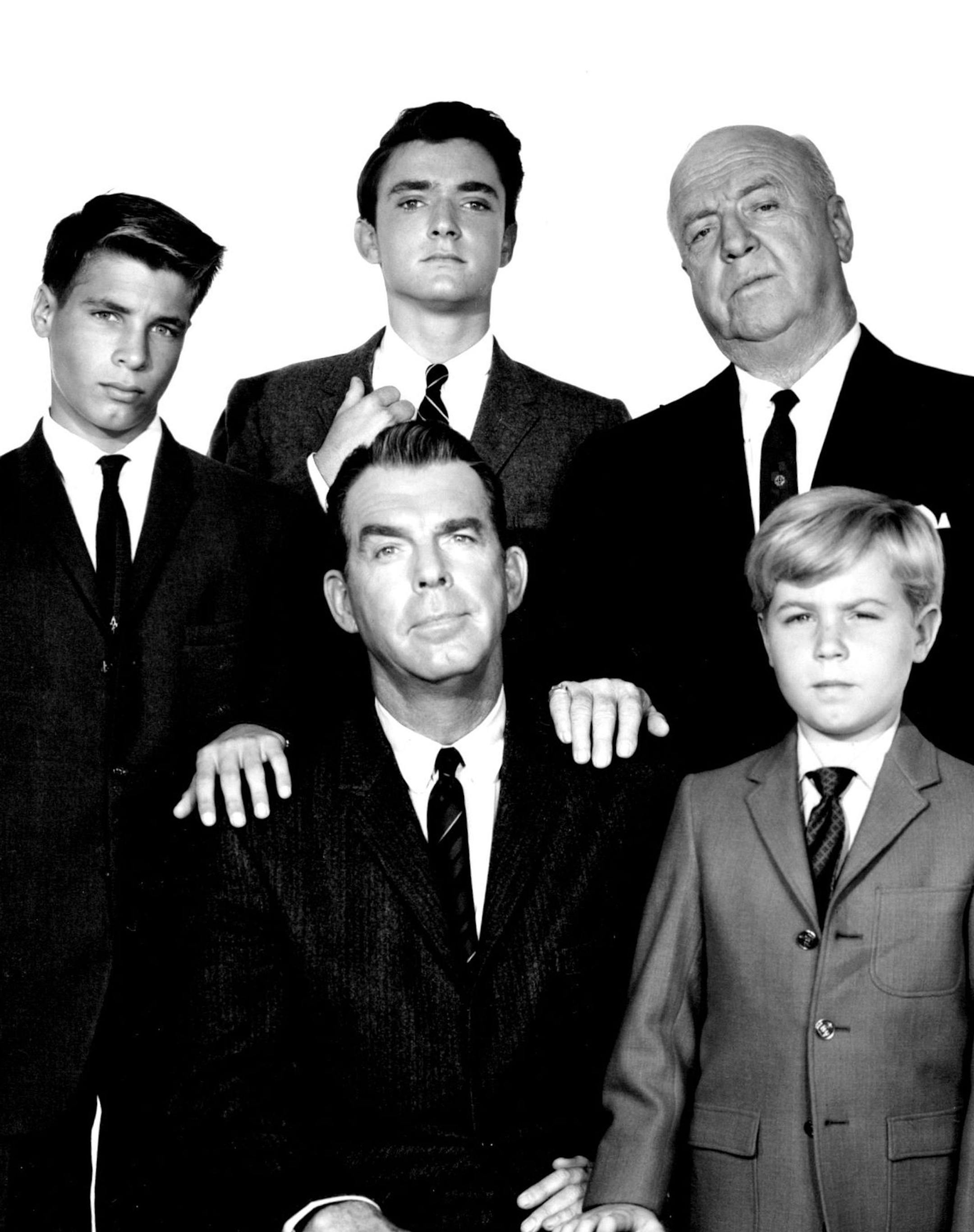 "My three sons," Chevrolet-sponsored, stars Fred MacMurray, Featuring William Frawley, with Tim Considine, Don Grady and Stanley Livingston. Pat McDermott ORG XMIT: MIN2014040914051381